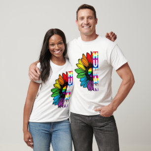 Human Colourful Flower T-Shirt