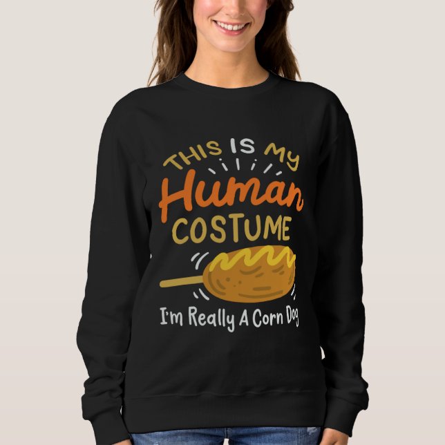 Human Costume Corn Dog Sweatshirt (Front)