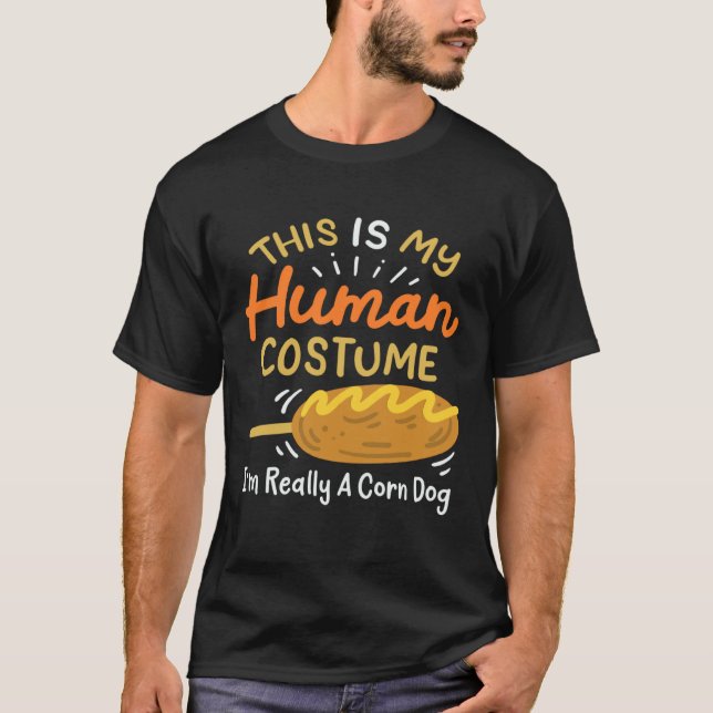 Human Costume Corn Dog T-Shirt (Front)