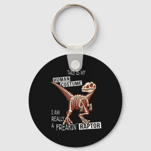 Human Costume Dino Halloween Freakin Velociraptor Key Ring