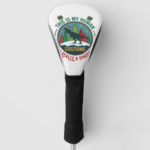 Human Costume Dinosaur Christmas Santa Hat Pine Tr Golf Head Cover