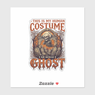 Human Costume Ghost Skeleton Graveyard Moon Hallow