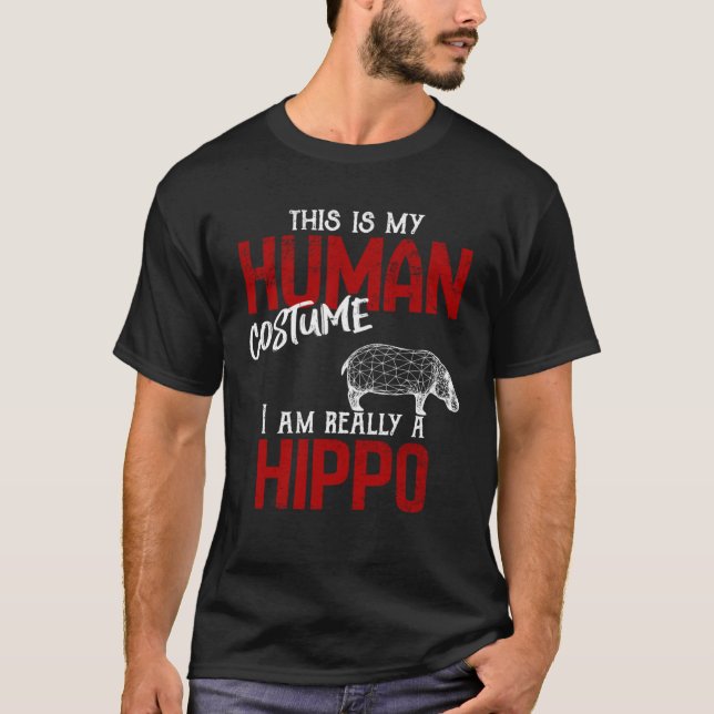 Human Costume Hippo T-Shirt (Front)