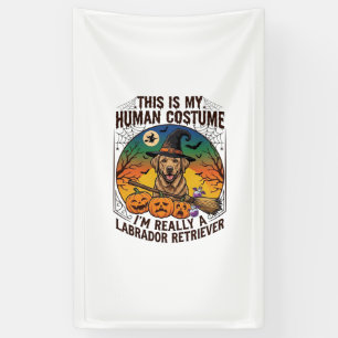 Human Costume Labrador Retriever Halloween Witch H Banner