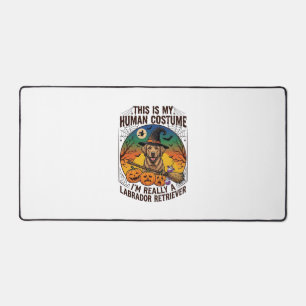 Human Costume Labrador Retriever Halloween Witch H Desk Mat