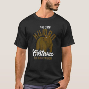 Human Costume Party Forest Animal   Bear T-Shirt