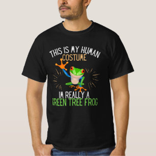 Human Costume Really A Green Tree Frog T-Shirt