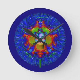 Human Dandelion Round Clock