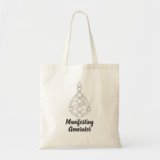 Human Design Body Graph Manifesting Generator Tote Bag (Front)