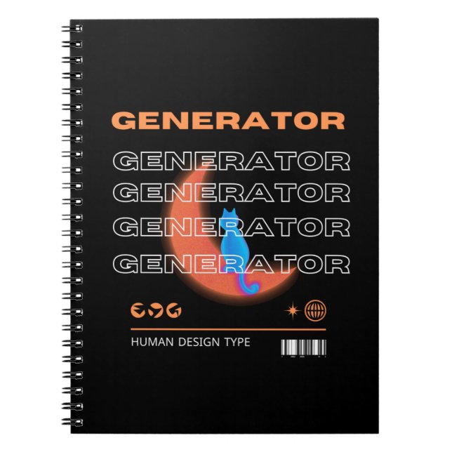 human design generator type notebook (Front)