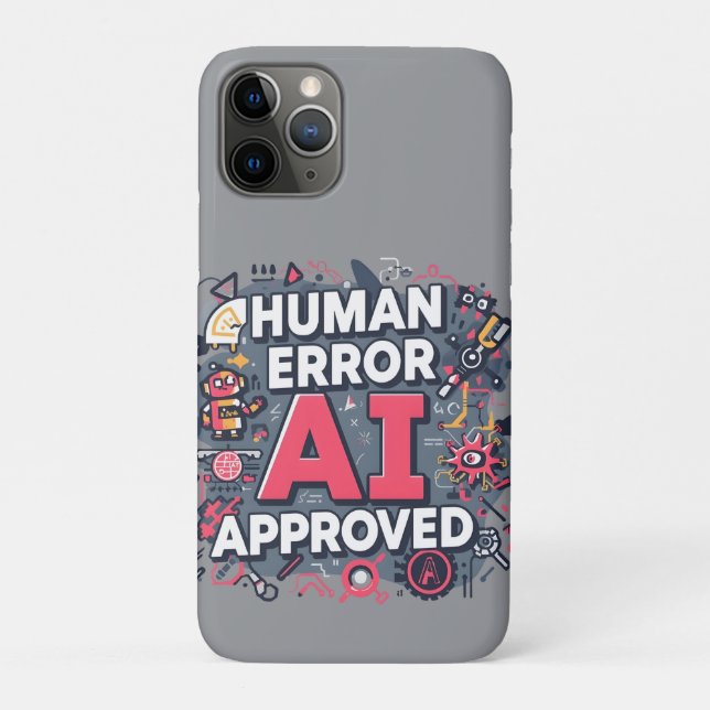 Human Error AI Approved Digital Art Case-Mate iPhone Case (Back)