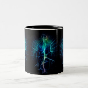 Human eternal energy Two-Tone coffee mug