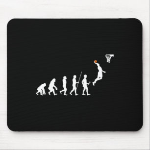 Human Evolution Basketball Mouse Pad