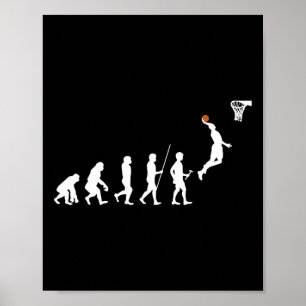Human Evolution Basketball Poster