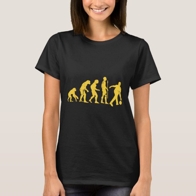 Human Evolution Bowling Funny Bowler Men Women Kid T-Shirt (Front)