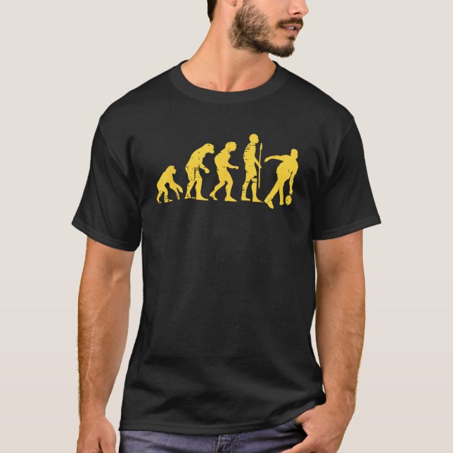 Human Evolution Bowling Funny Bowler Men Women Kid T-Shirt (Front)