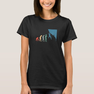Human Evolution Climbing Bouldering Rock Wall Clim T-Shirt