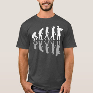 Human Evolution Funny Baking Baker Humour Culinary T-Shirt