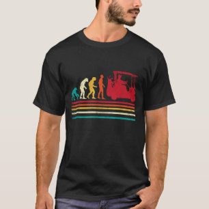 Human Evolution Golf Cart Funny Golfing Golfer Men T-Shirt