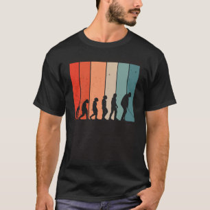 Human Evolution Golf Vintage Golf Player Golfing G T-Shirt