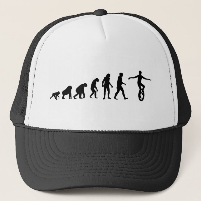 Human Evolution: Mountain Unicycling Hat (Front)