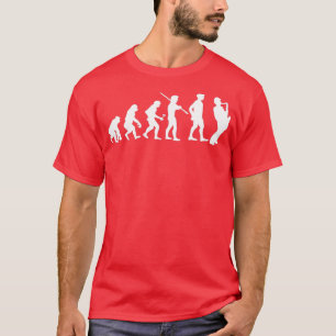 Human Evolution Saxophone Player Musician T-Shirt