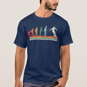 Human Evolution Skiing Skier Winter Sports Snow Vi T-Shirt