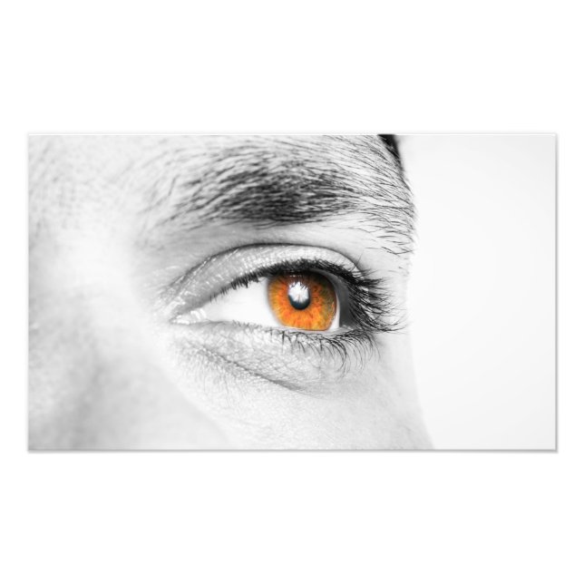 Human eye closeup photo print (Front)