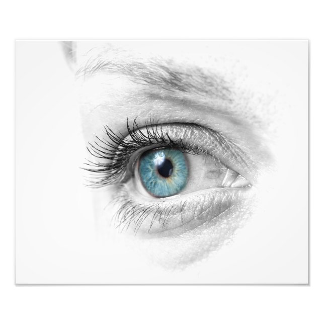 Human eye closeup photo print (Front)