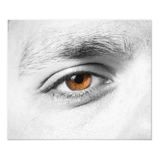 Human eye closeup photo print (Front)