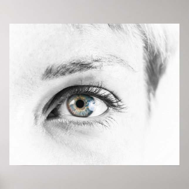 Human eye closeup poster (Front)