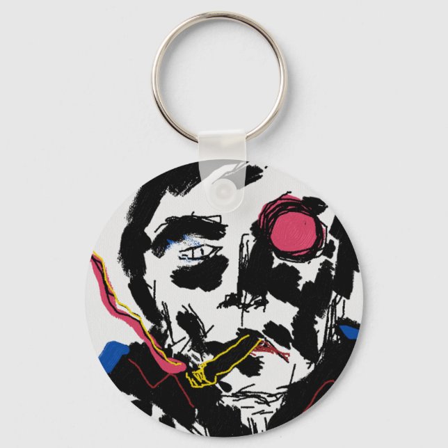 Human face Funky Keychain (Front)