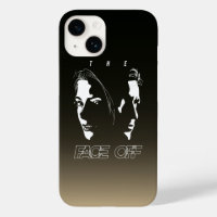 Human Face-off Silhouette Art |