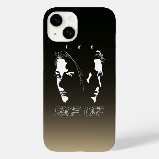 Human Face-off Silhouette Art | Case-Mate iPhone Case (Back)