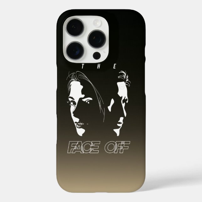Human Face-off Silhouette Art | Case-Mate iPhone Case (Back)