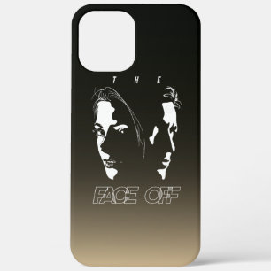 Human Face-off Silhouette Art   iPhone 12 Pro Max Case