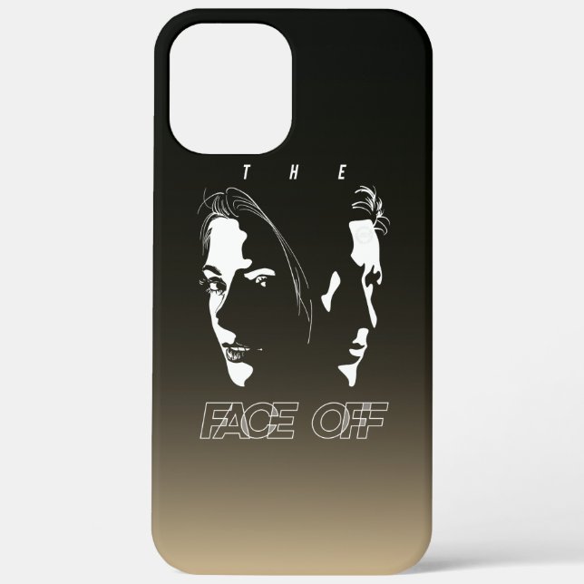 Human Face-off Silhouette Art | Case-Mate iPhone Case (Back)