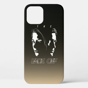 Human Face-off Silhouette Art   iPhone 12 Case