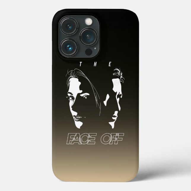 Human Face-off Silhouette Art | Case-Mate iPhone Case (Back)