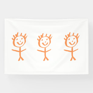 human figurine banner