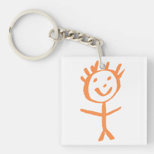 human figurine key ring