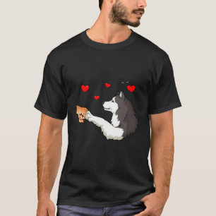 Human Fist Dog Paw Alaskan Malamute T-Shirt