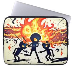Human Flame Artwork Laptop Sleeve