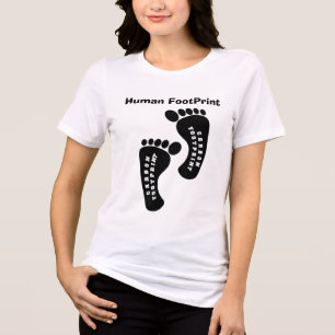 Human FootPrint Tri-Blend Shirt