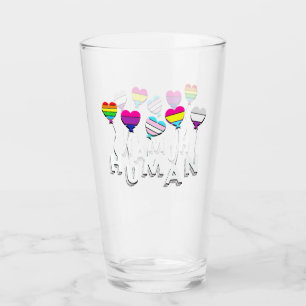 Human - Gay Lesbian Bisexual Transgender Pansexual Glass