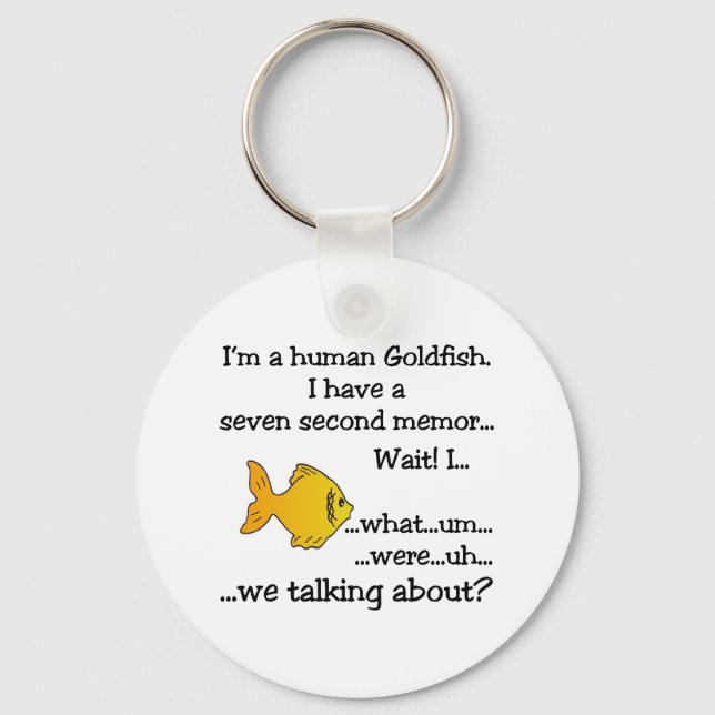 Human Goldfish Key Ring (Front)