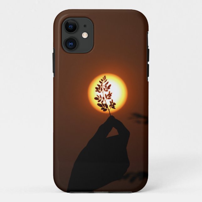  Human hand during sunset iPhone Case (Back)