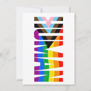 Human Inclusivity Pride Flag Holiday Card
