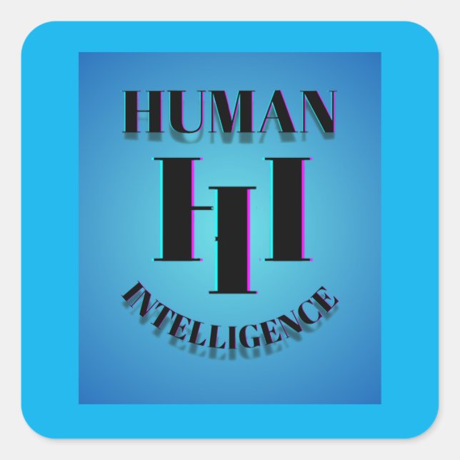 Human Intelligence sticker  (Front)
