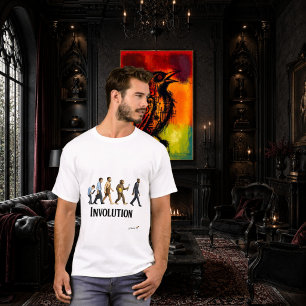 Human Involution Reversed Evolution Concept T-Shirt